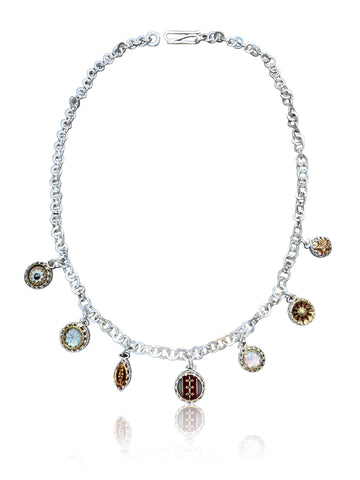 Multi-pendant chain necklace