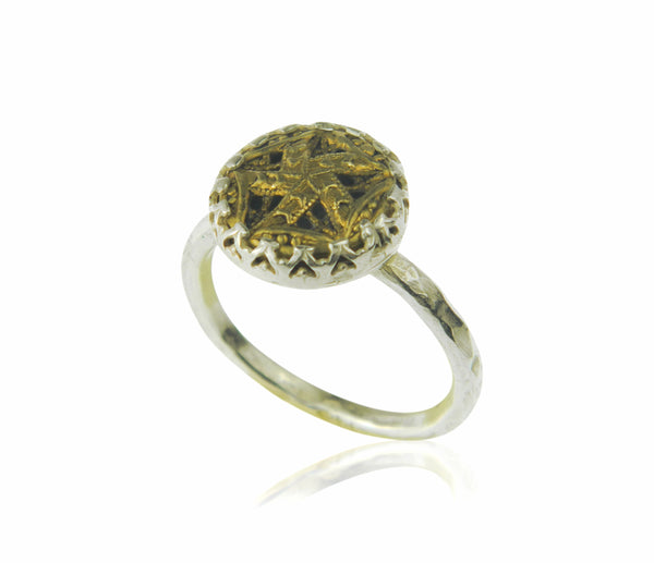 Small star filigree ring
