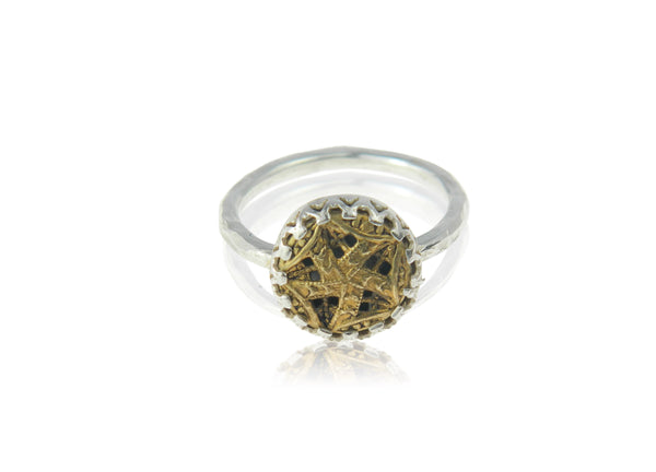 Small star filigree ring