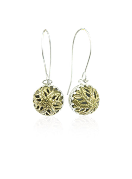 Filigree domed earrings