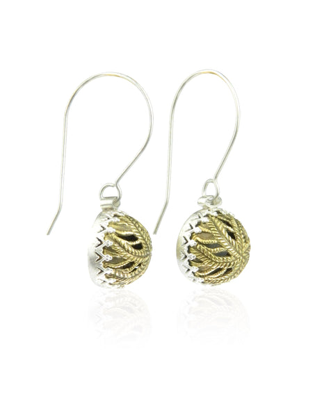 Filigree domed earrings