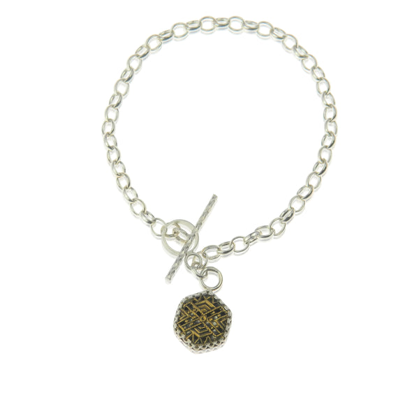 Hexagonal filigree bracelet