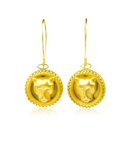 Lion head earrings