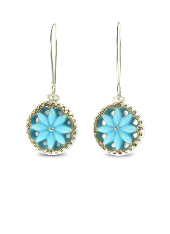 Turquoise large earrings