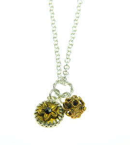 Flower cluster necklace